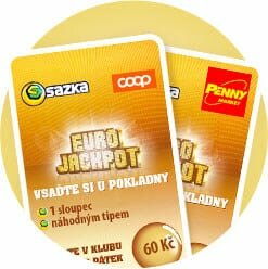 Herní karta Eurojackpot na pokladnách