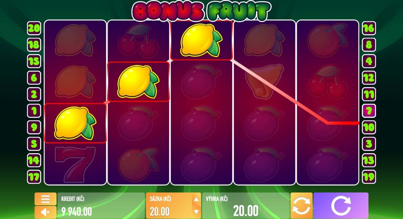 Bonus Fruit online automat