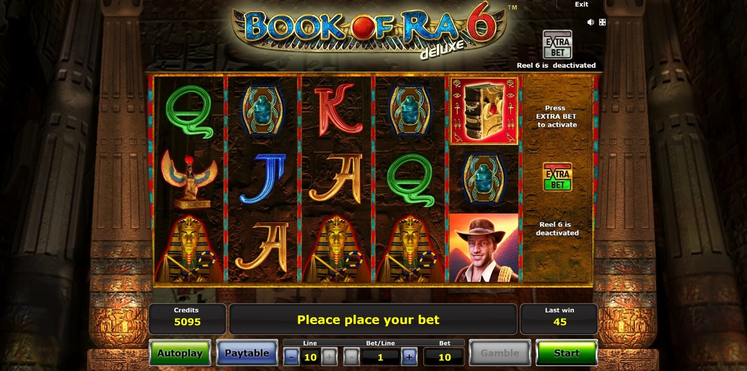 Book Of Ra 6 Deluxe online automat 6 válec
