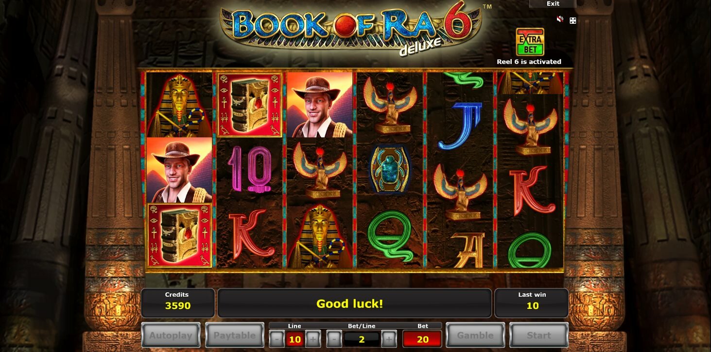 Book Of Ra 6 Deluxe online automat Bonusová hra