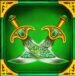 Symbol Zkřížené meče automatu Aladdin and the Golden Palace od SYNOT Games