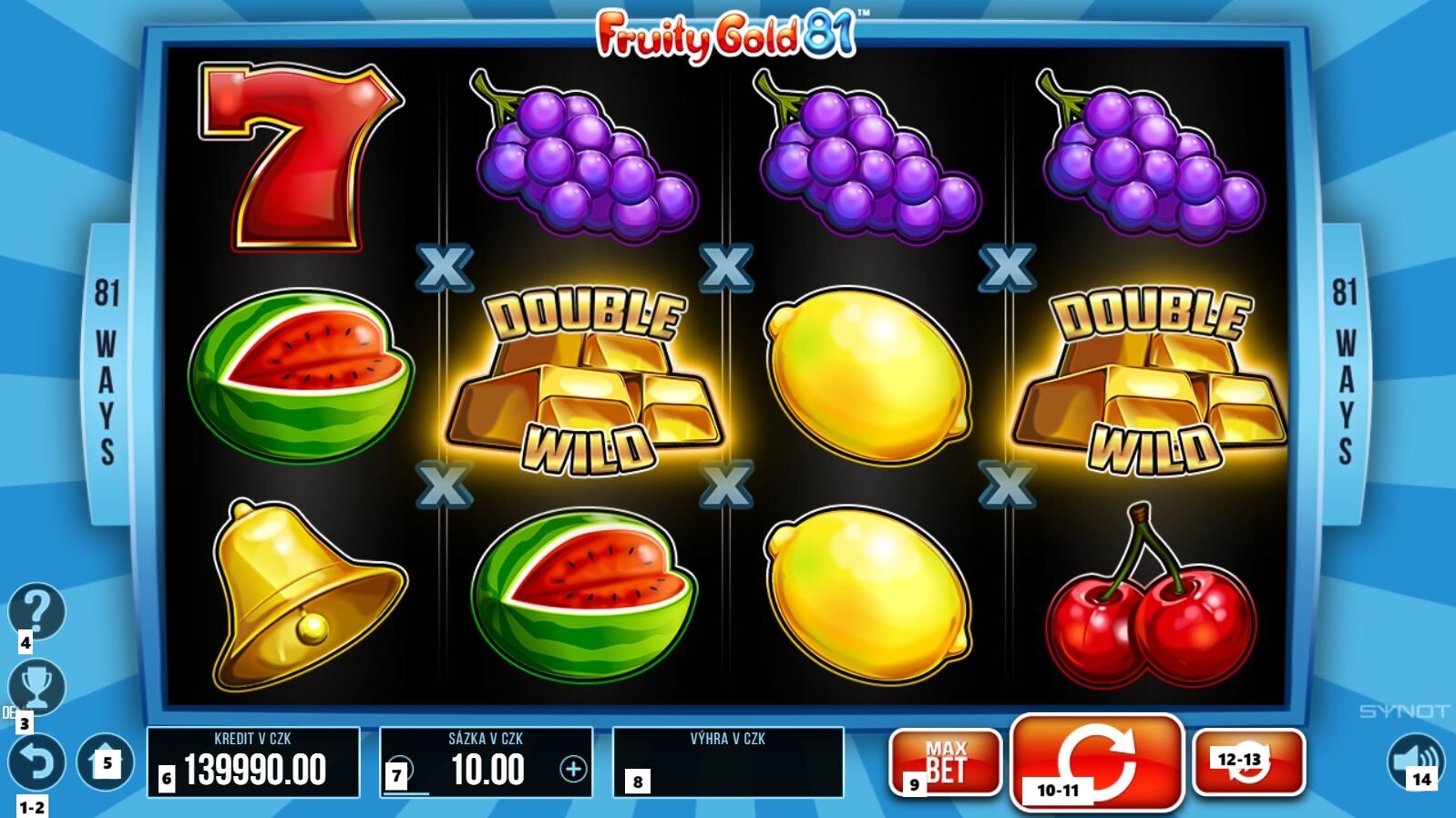 Jak vyhrát online herní automat Fruity Gold 81