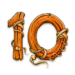 Symbol Číslo 10 automatu Hunter’s Spirit od SYNOT Games